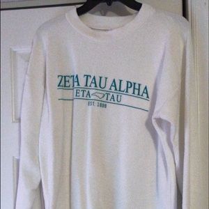 Zeta Tau Alpha cozy fleece sweatshirt